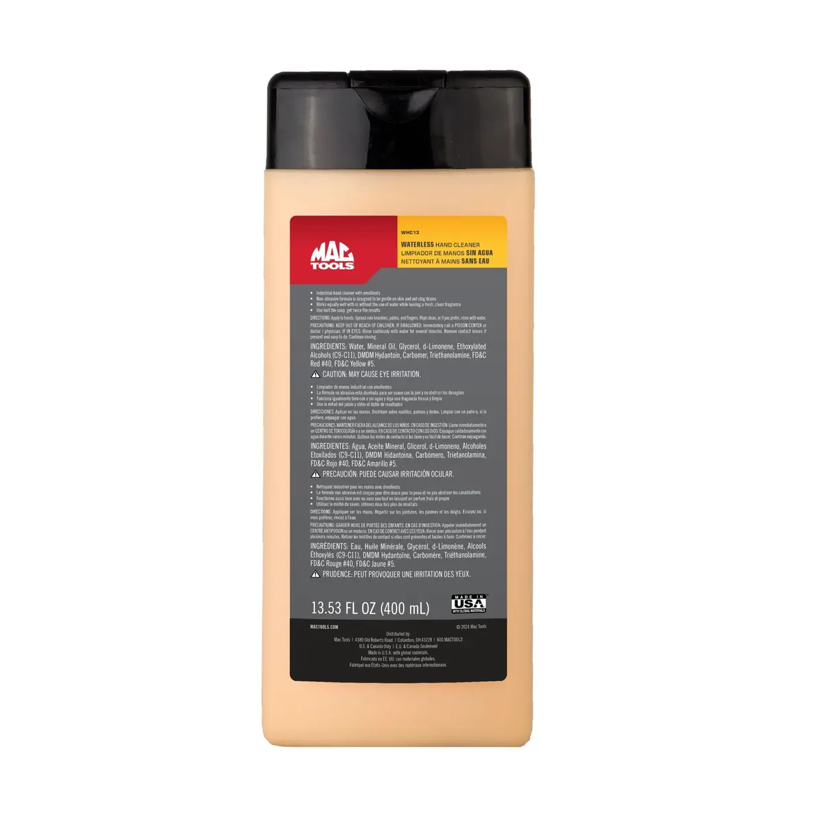 400 Ml Waterless Hand Cleaner 1