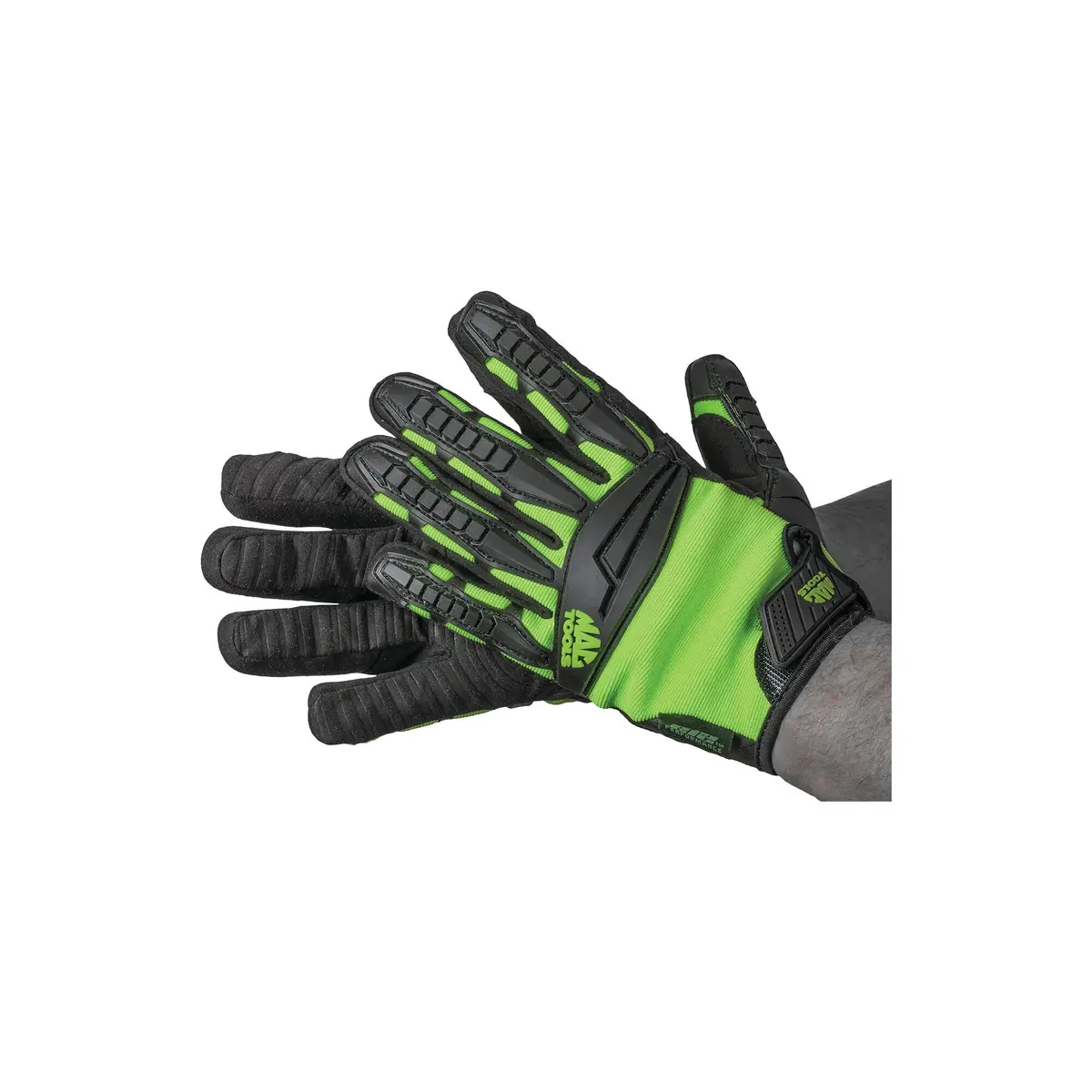 212 Hi-Viz Green Impact Gloves 1