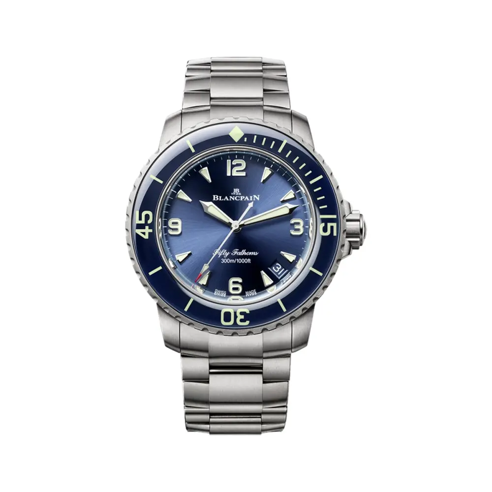 Fifty Fathoms Automatique Titanium 42.3Mm - Blue On Bracelet 1
