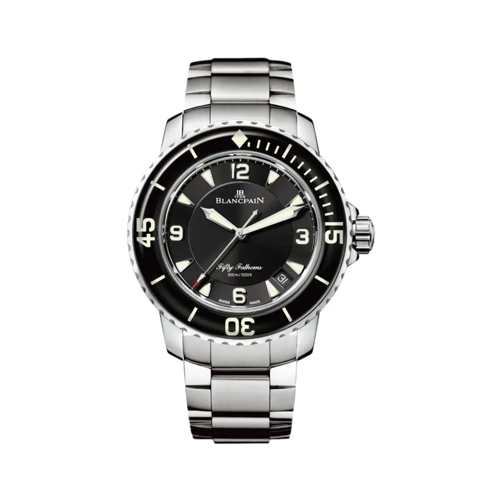 Fifty Fathoms Automatique Steel 45Mm - Black On Bracelet 1