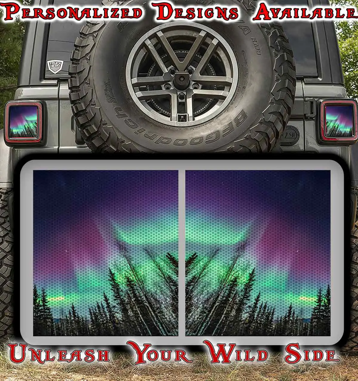 Northern Lights Taillights Cover Decal 50 1