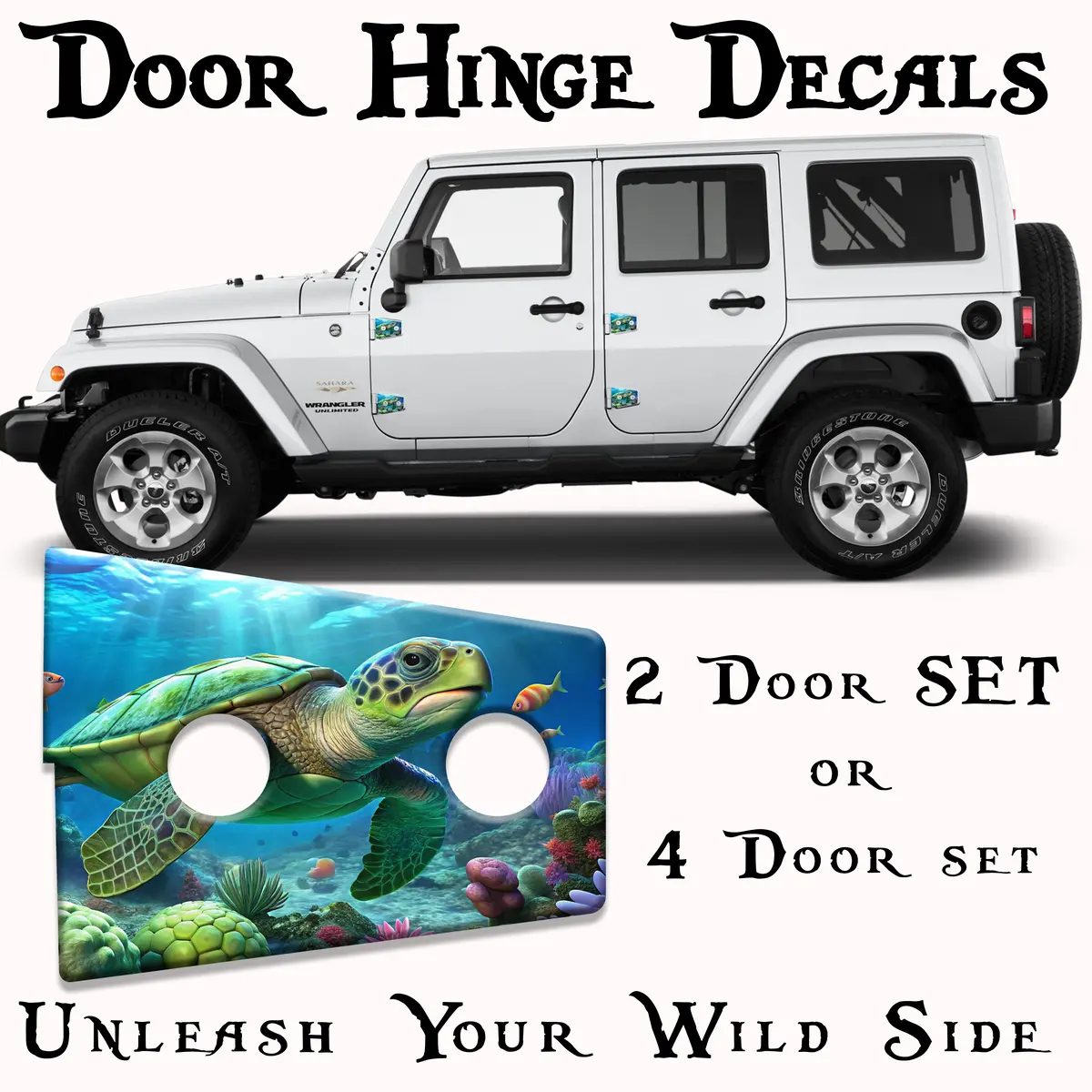 Jk Sea Turtle Door Hinge Decal 50 1