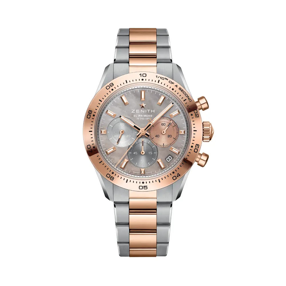 Chronomaster Sport Two-Toned Rose Gold Limited Edition 41Mm - Silver, Mother-Of-Pearl On Bracelet 1