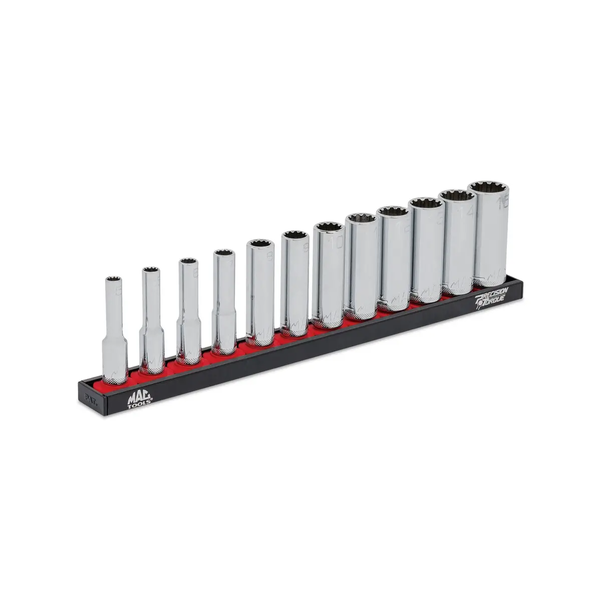 12Pc. 1/4" Drive Deep Metric Spline Socket Set 1