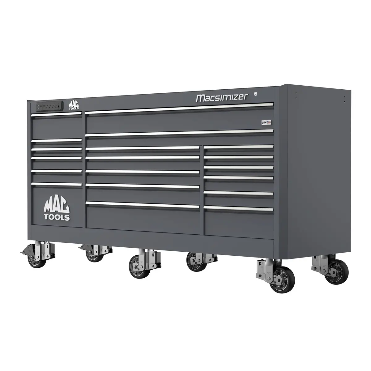 Macsimizer® 19-Drawer Workstation - Carbon Gray 1