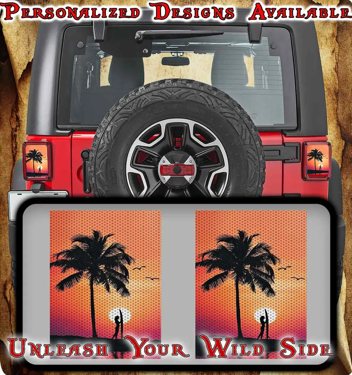 Surfs Up Taillight Cover Decal 52 3