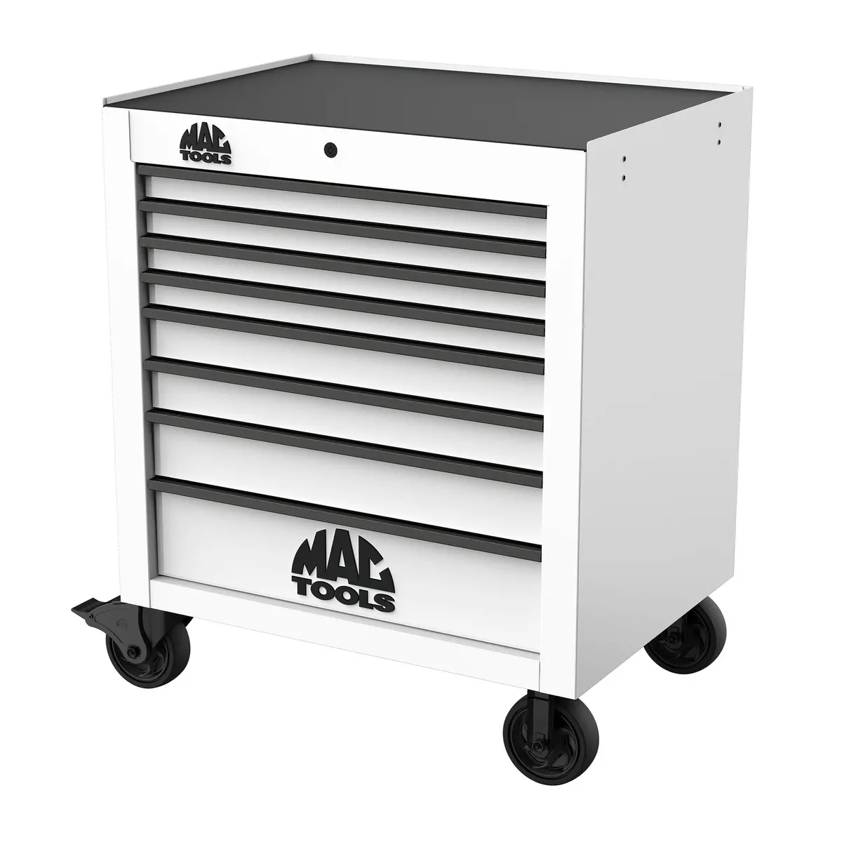 Tech™ Series 8-Drawer Workstation - Titanium White 1