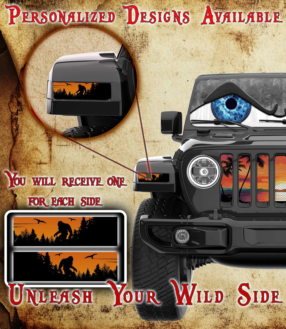 Bigfoot Jl And Gladiator Turn Signal Decal 53 1