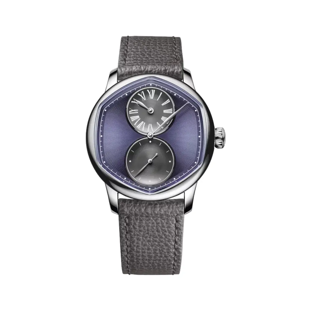 Le Régulateur Louis Erard X Cédric Johner Mauve 39Mm - Purple On Leather Strap 1