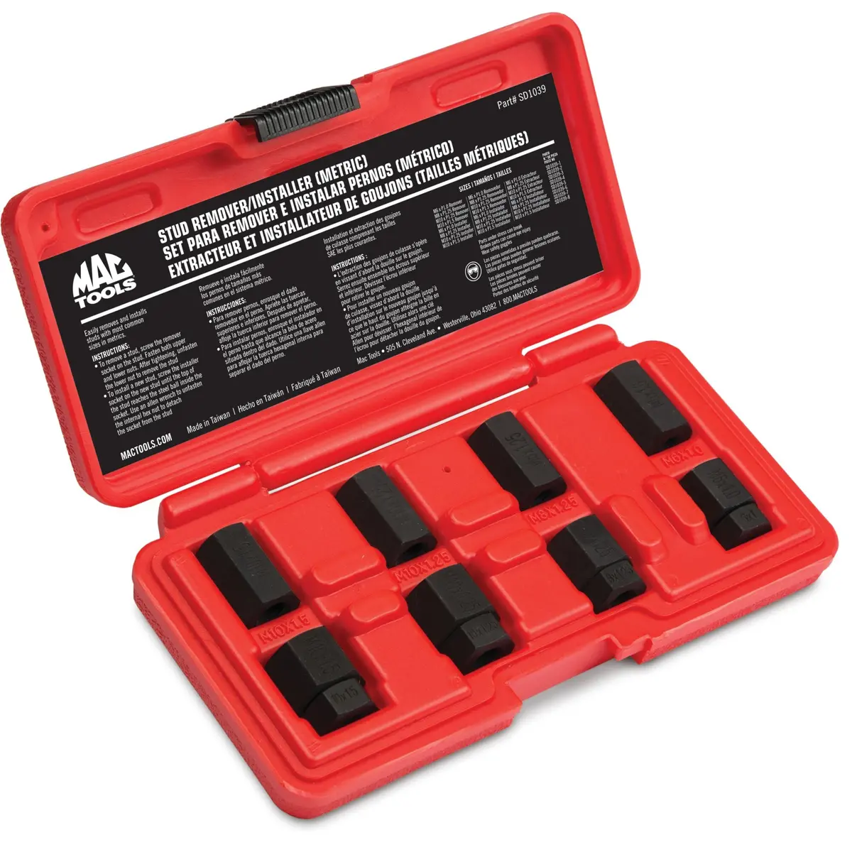 8-Pc. Metric Stud Remover/Installer Set 1