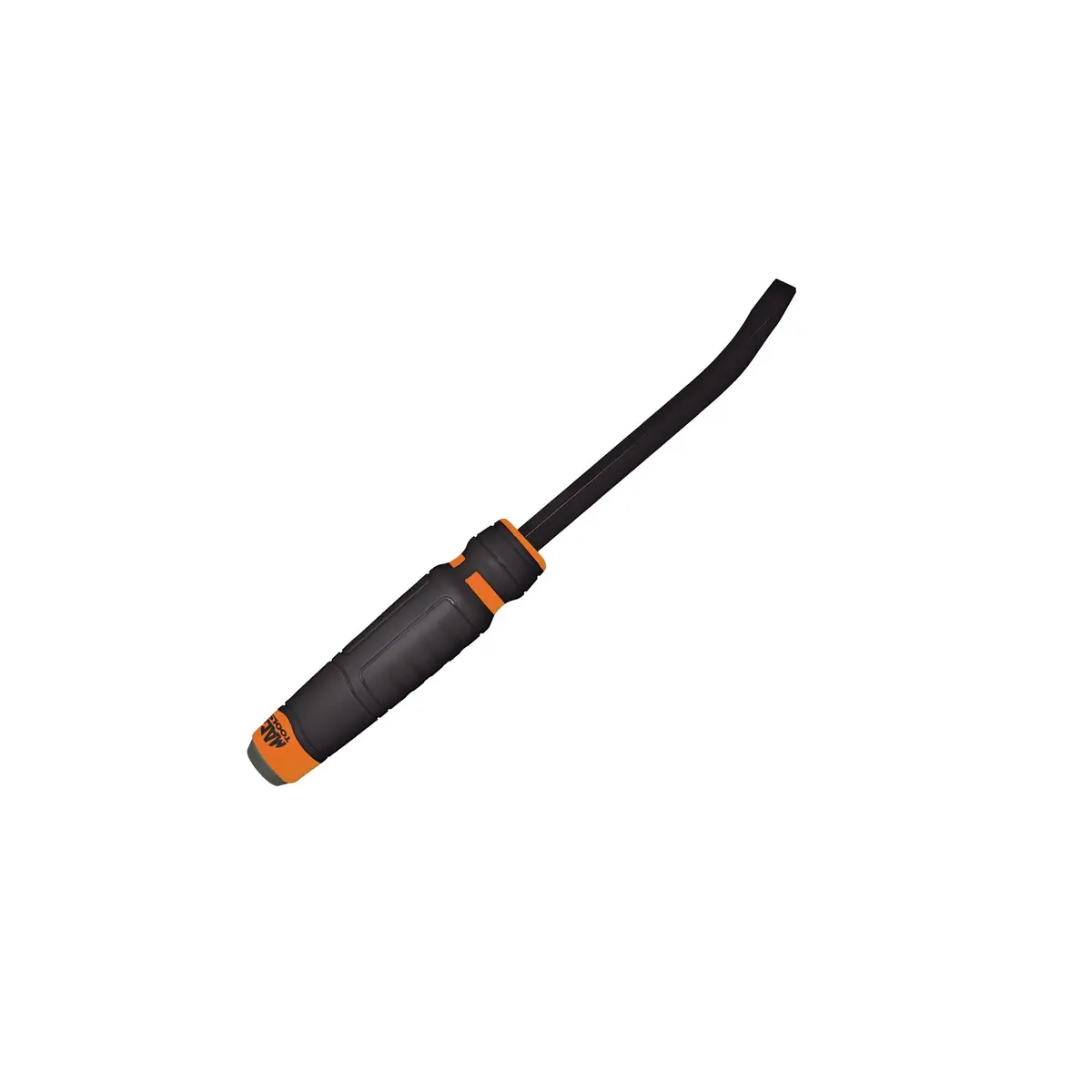 Capped Comfort-Handle 3/8" Curved-Head Pry Bar 12" Orange 1