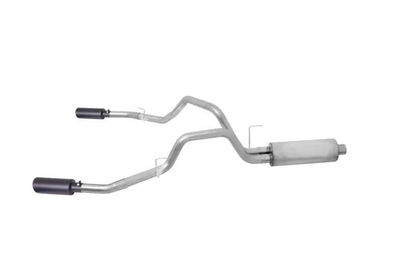 Gibson 11-14 Ford F-150 Svt Raptor 6.2L 3In Cat-Back Dual Split Exhaust - Black Elite 1