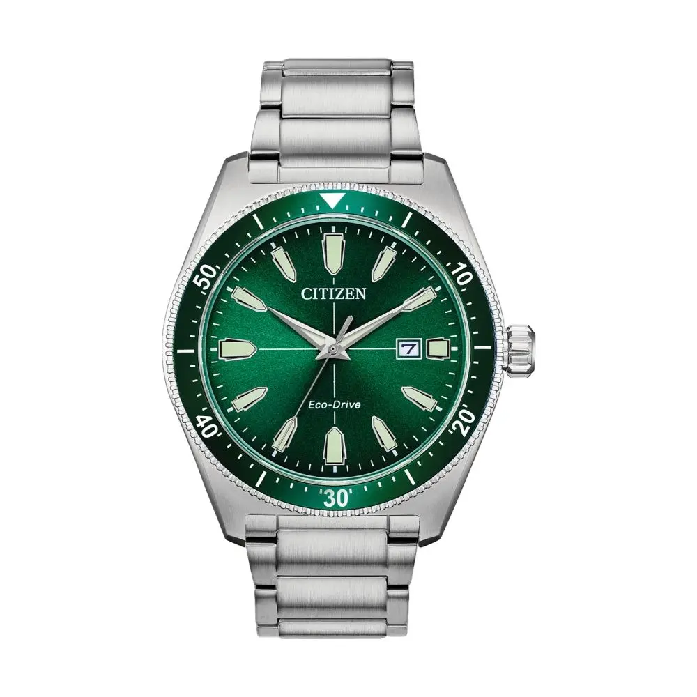 Brycen 43Mm - Green On Bracelet 1
