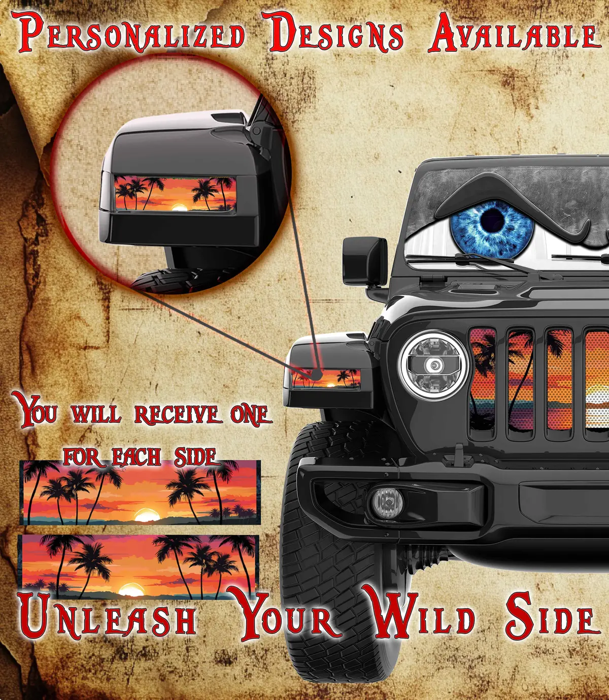 Beach Jl And Gladiator Turn Signal Decal 12 2
