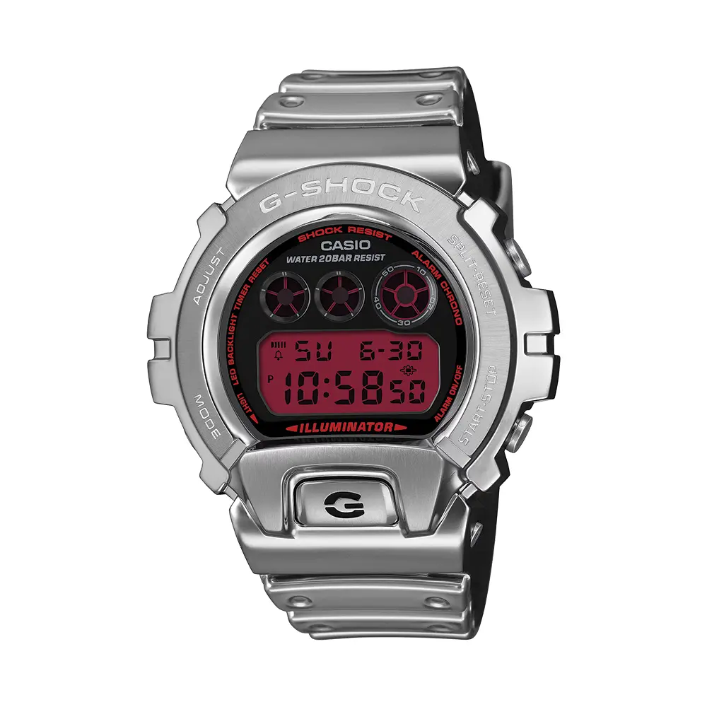 Gm6900yra-8 Digital Quartz 49.7Mm - Black On Resin Band 1