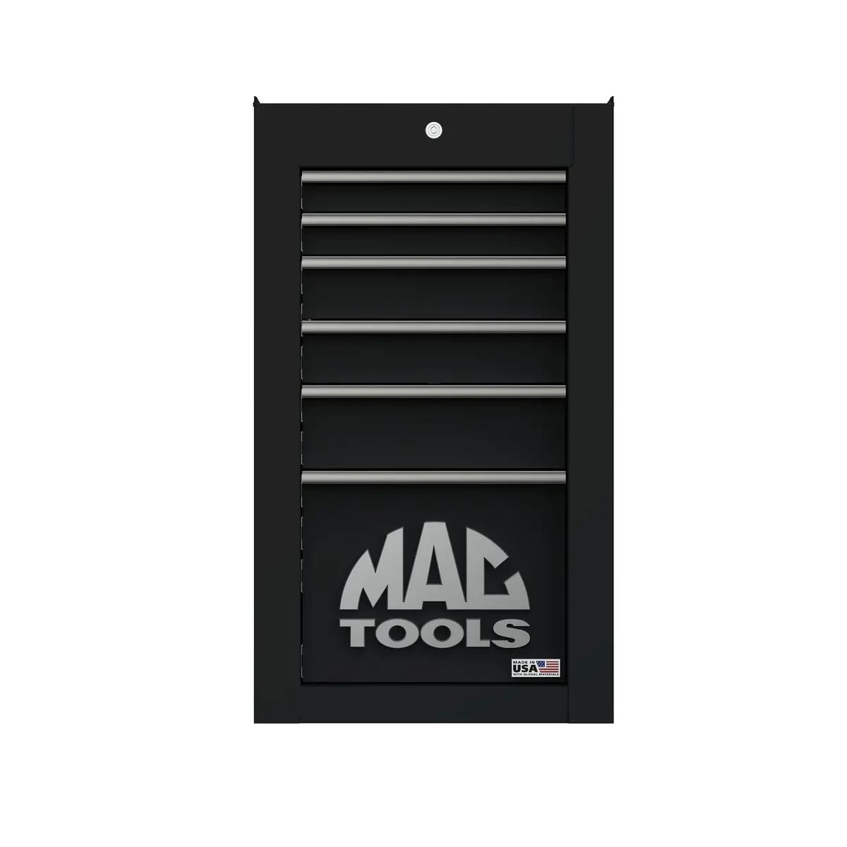 Tech™ Series 6-Drawer Side Cabinet With Powertech™ Drawer - Flat Black 1