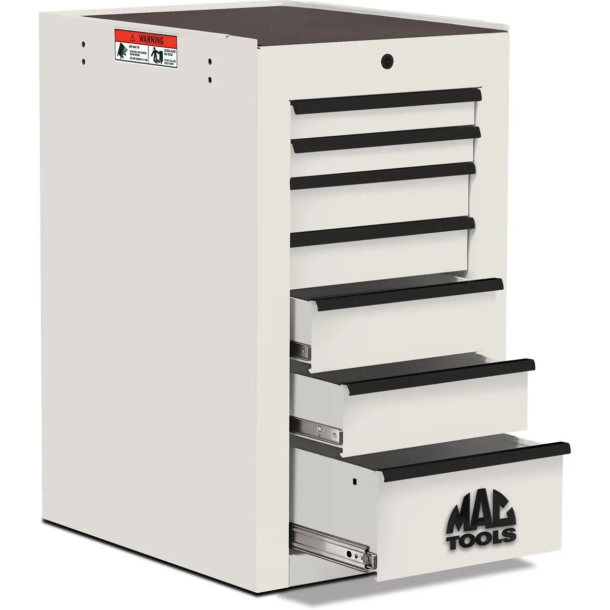 Tech™ Series 7-Drawer Side Cabinet - Titanium White 1