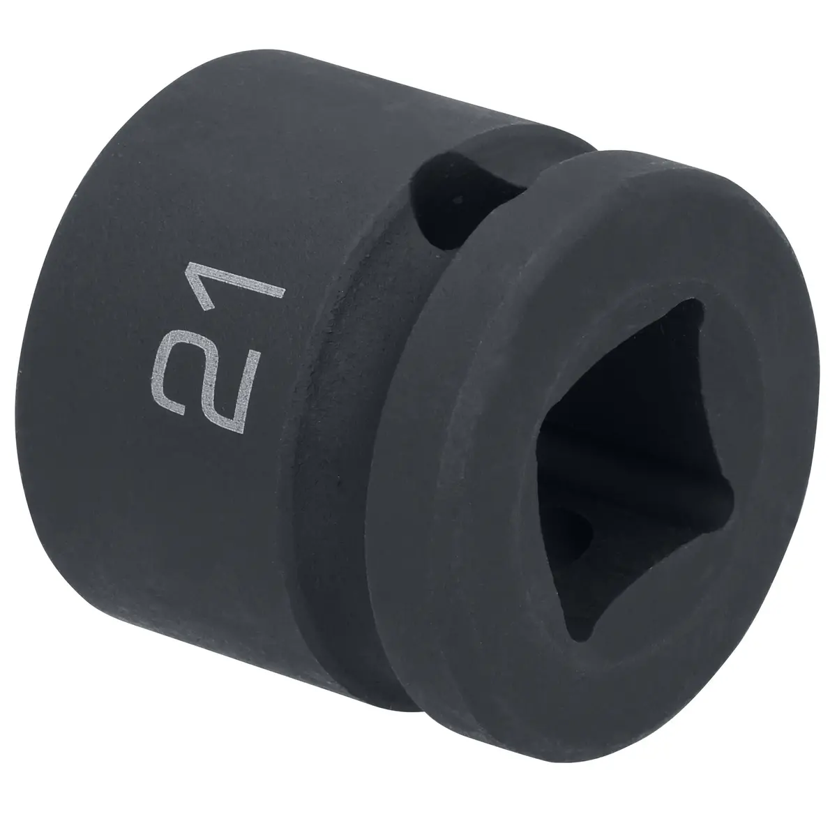 1/2" Drive 6 Pt. Stubby Impact Socket - 21Mm 1