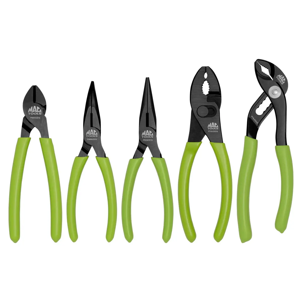 5-Pc. Small Combo C.S.T. Pliers Set Hi-Viz Green 1