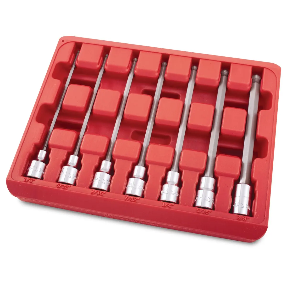 7-Pc. 3/8" Drive Sae Long Ball-End Hex Driver Set 1