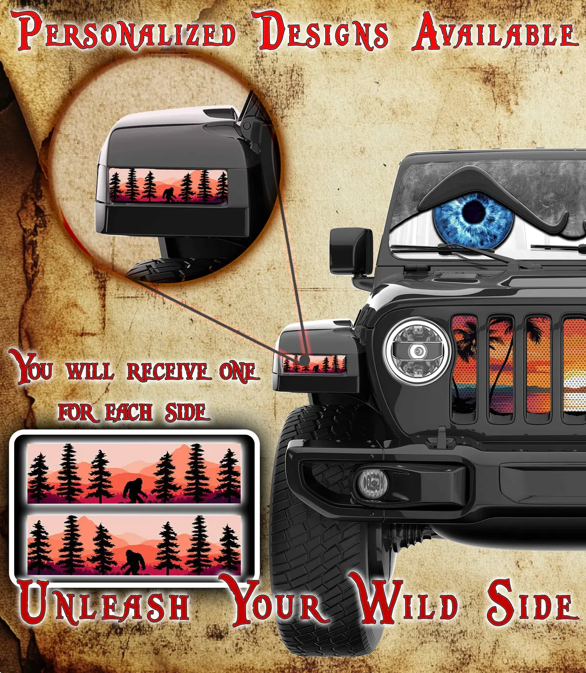 Bigfoot Jl And Gladiator Turn Signal Decal 62 1