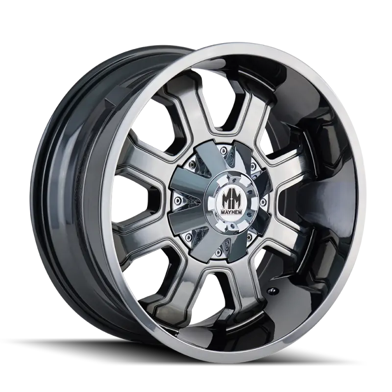 Mayhem Fierce Chrome Alloy Wheel – 20×9, 8×165.1 Bolt Pattern, 0Mm Offset, 130.8Mm Hub Bore 1