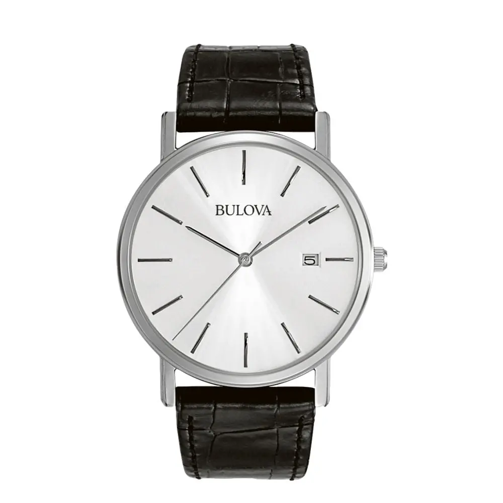 Classic 37Mm - Silver On Leather Strap 1