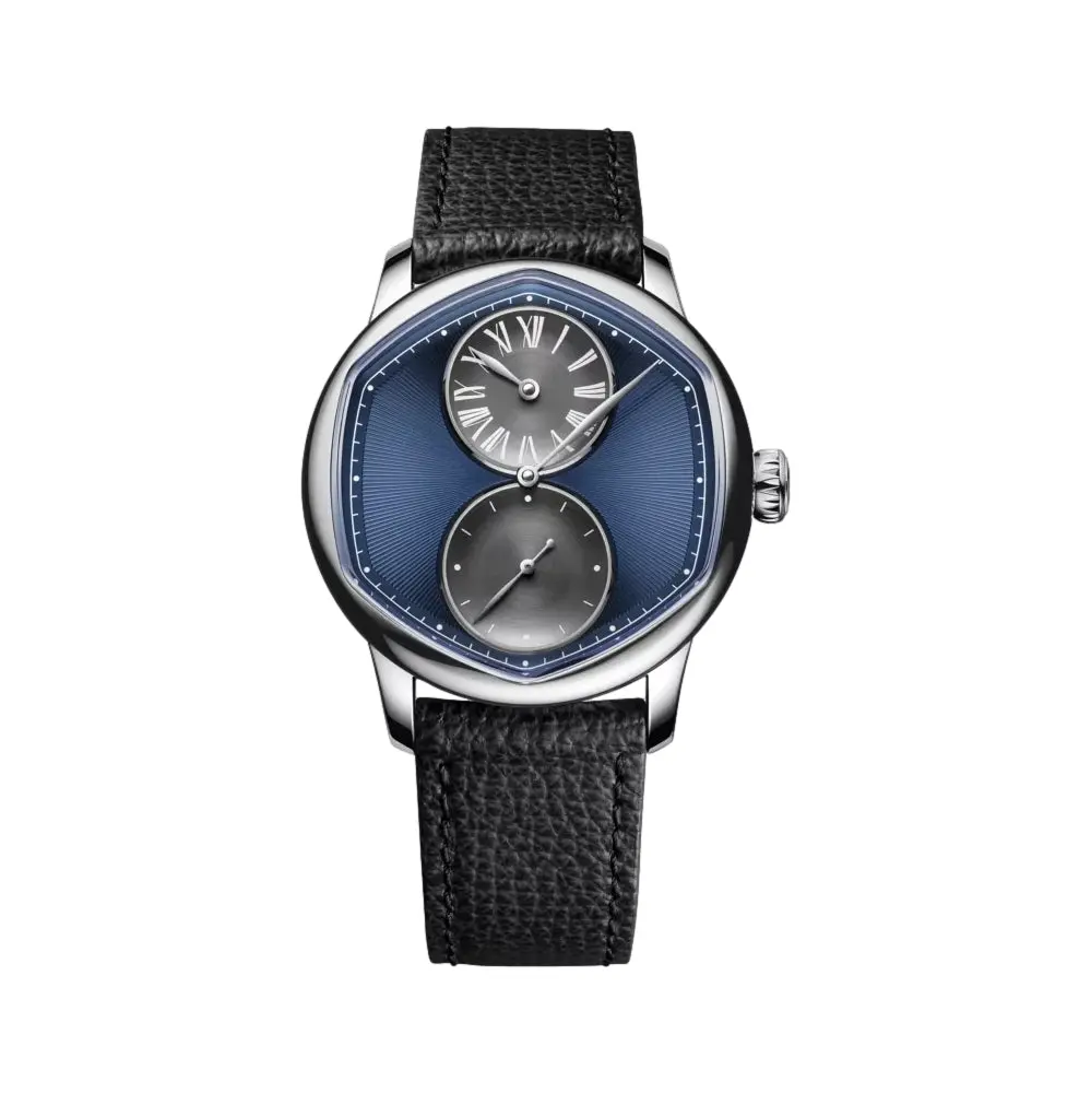 Le Régulateur Louis Erard X Cédric Johner Blue 39Mm - Blue On Leather Strap 1