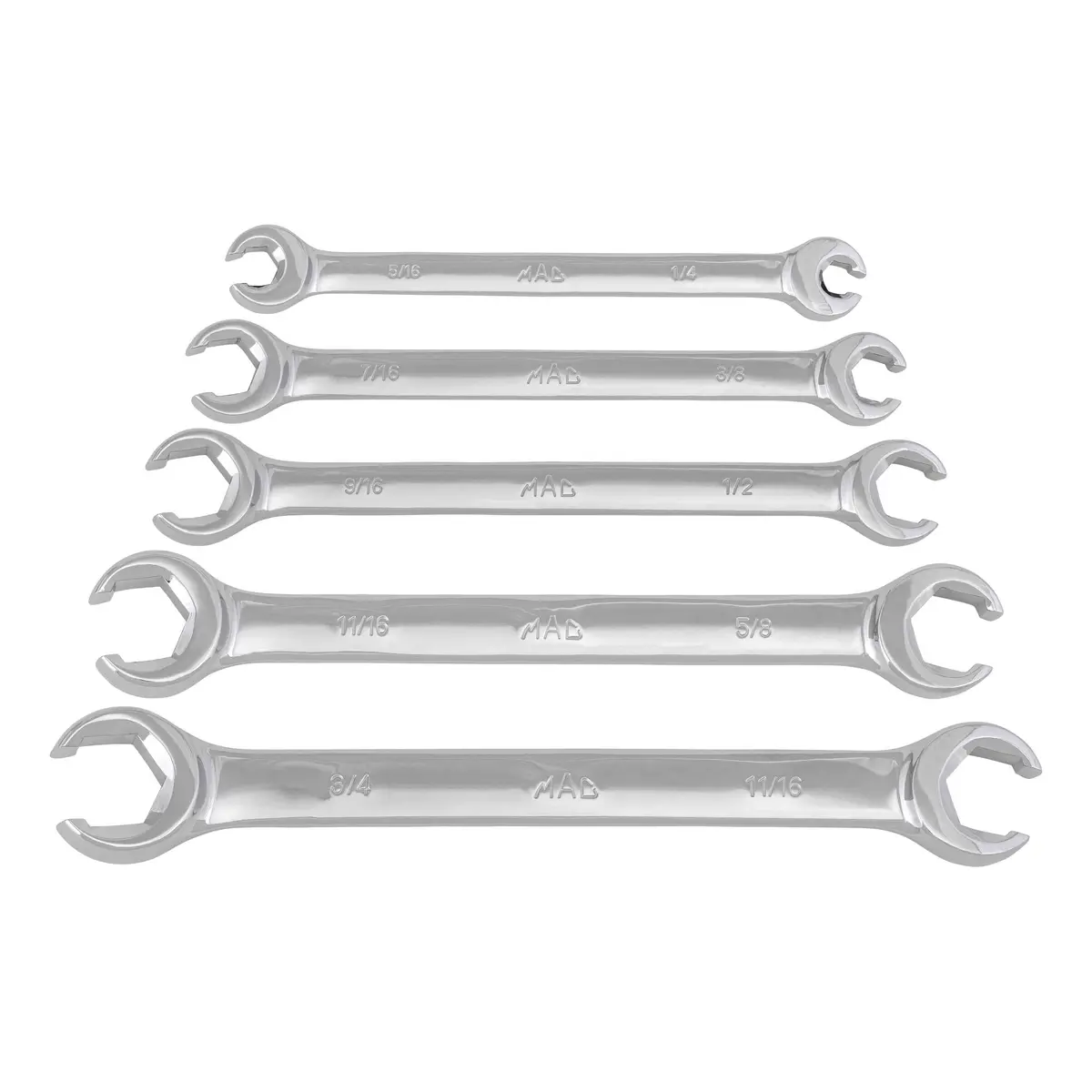 5-Pc. Sae Flare Nut Wrench Set 1