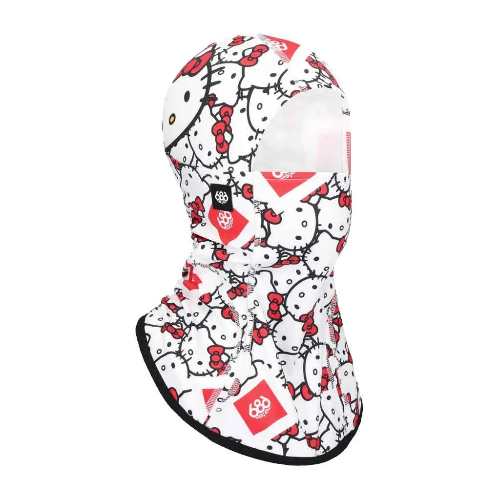686 X Sanrio 25/26 Alpha Hinged Balaclava - Hello Kitty White 1