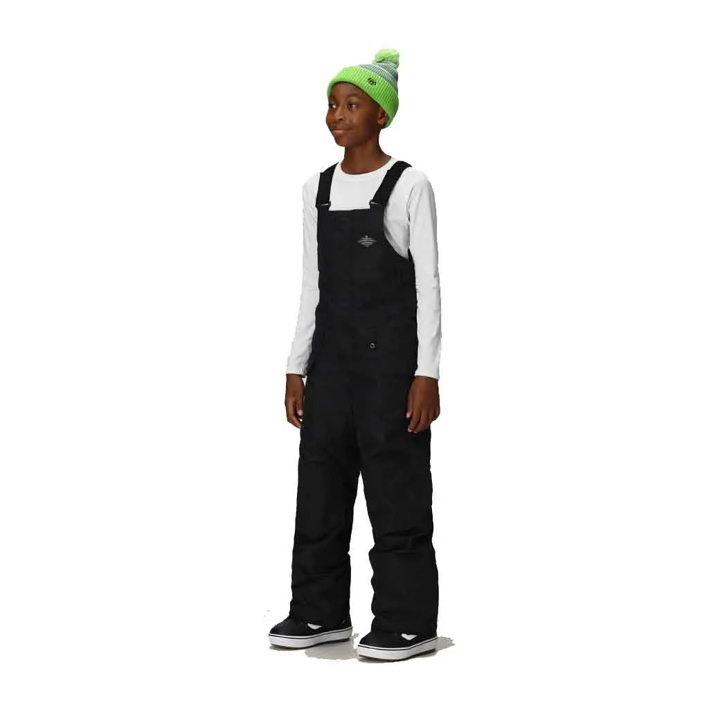 686 25/26 Boy's Frontier Insulated Bib - Black 1
