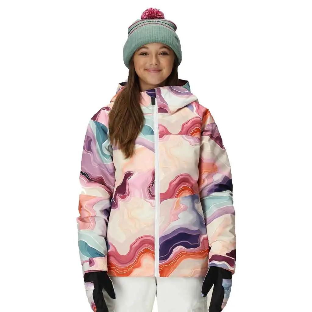 686 25/26 Girl's Athena Insulated Jacket - Sedimentary Print 1