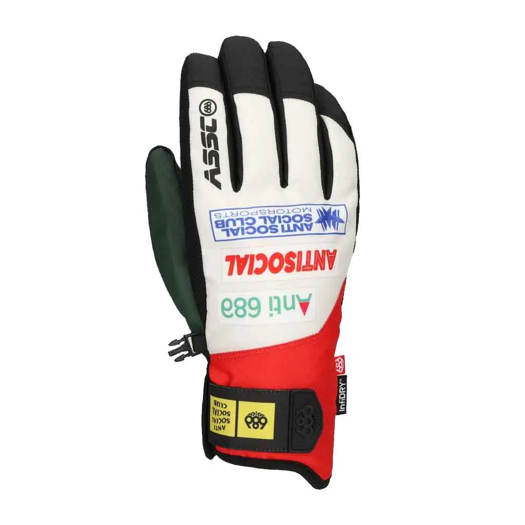 686 X Anti Social Social Club 25/26 Primer Glove - Assc White 1