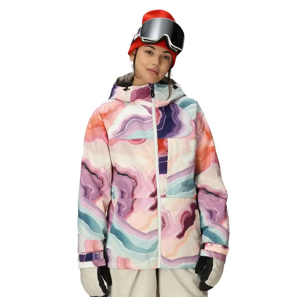 686 25/26 Women's Athena Insulated Jacket - Sedimentary Print 1
