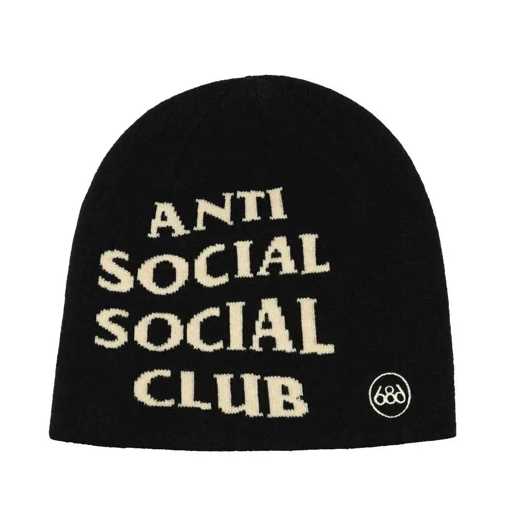 686 X Anti Social Social Club 25/26 Skully Beanie - Black 1