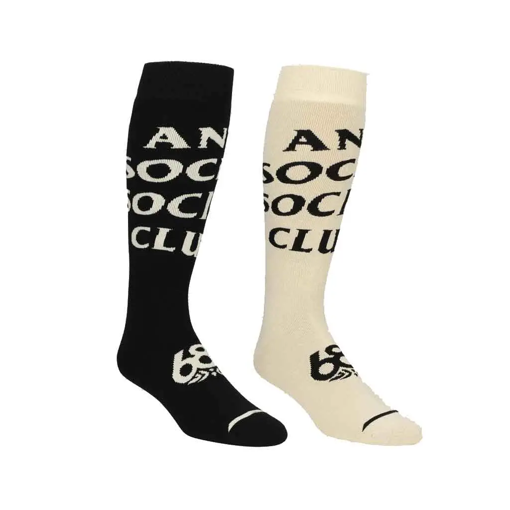686 X Anti Social Socail Club 25/26 Snow Socks 2Pk - Multi 1