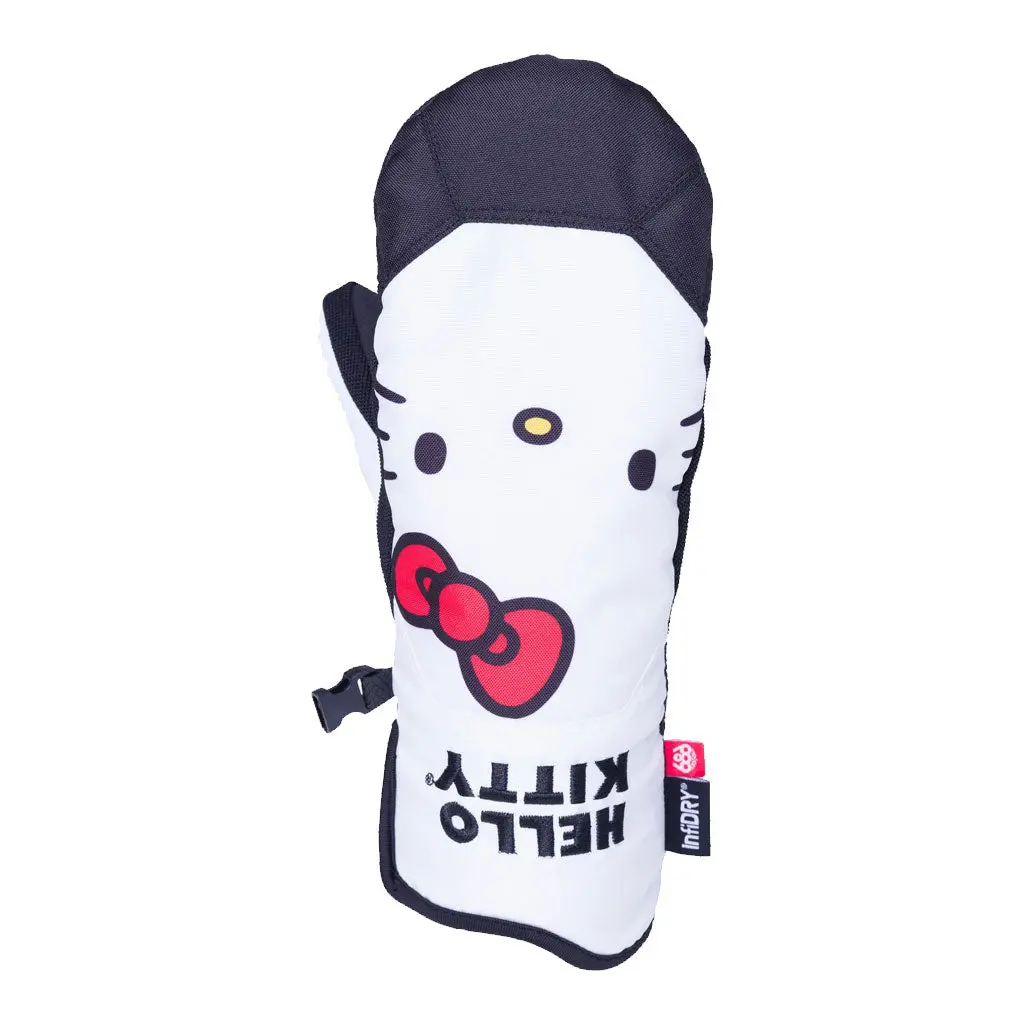 686 X Sanrio 25/26 Women's Revel Mitt - Hello Kitty White 1