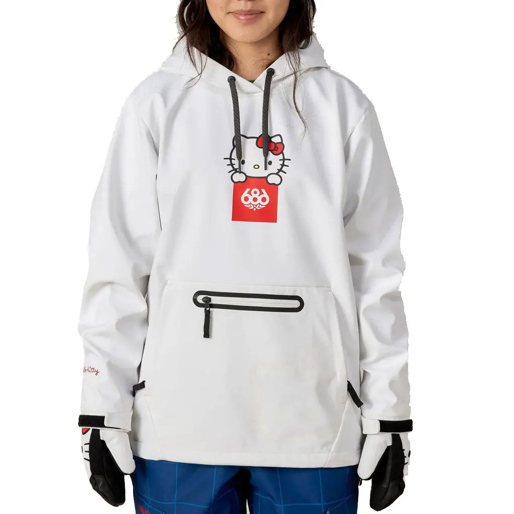 686 X Sanrio 25/26 Women's Aura Insulated Jacket - Hello Kitty White 1
