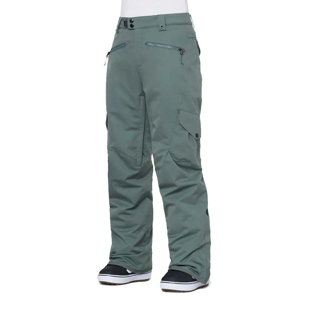 686 23/24 Women's Aura Insulated Cargo Pants - Cypress Green 1