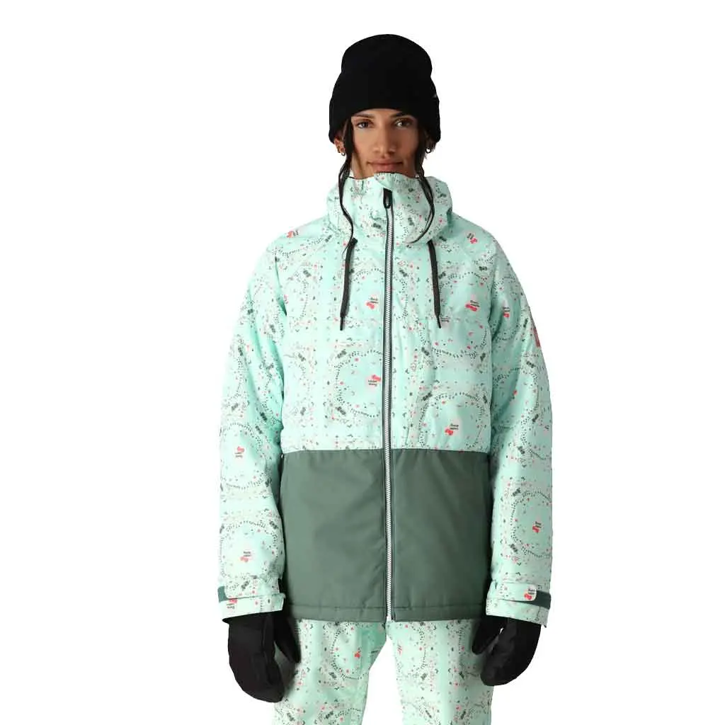 686 X Sanrio 24/25 Women's Athena Insulated Jacket - Hello Kitty Seaglass Bandana 1
