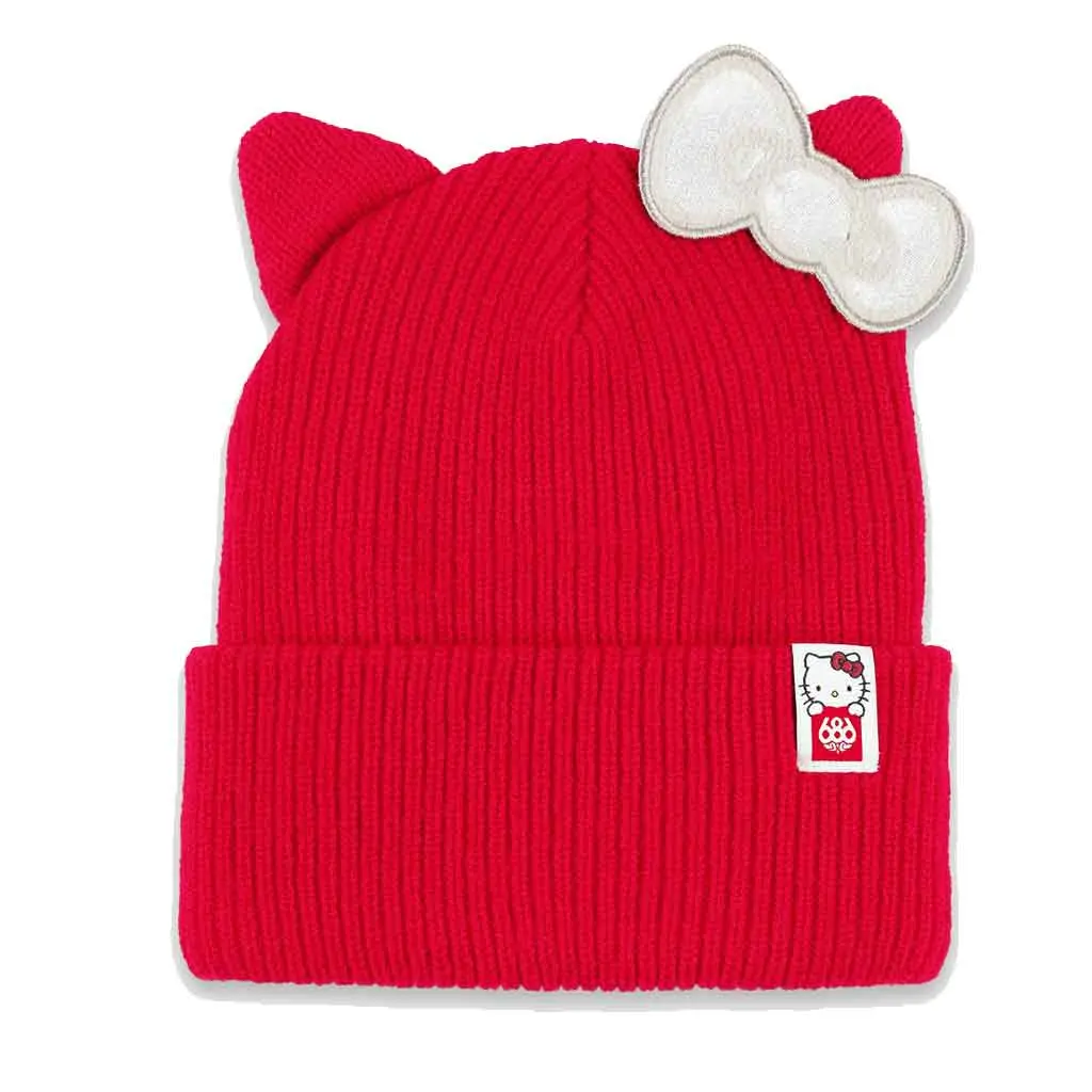 686 X Sanrio 24/25 Women's Hello Kitty Beanie - Red 1