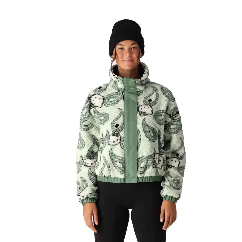 686 X Sanrio 24/25 Women's Outpost Sherpa Jacket - Cypress Green 1