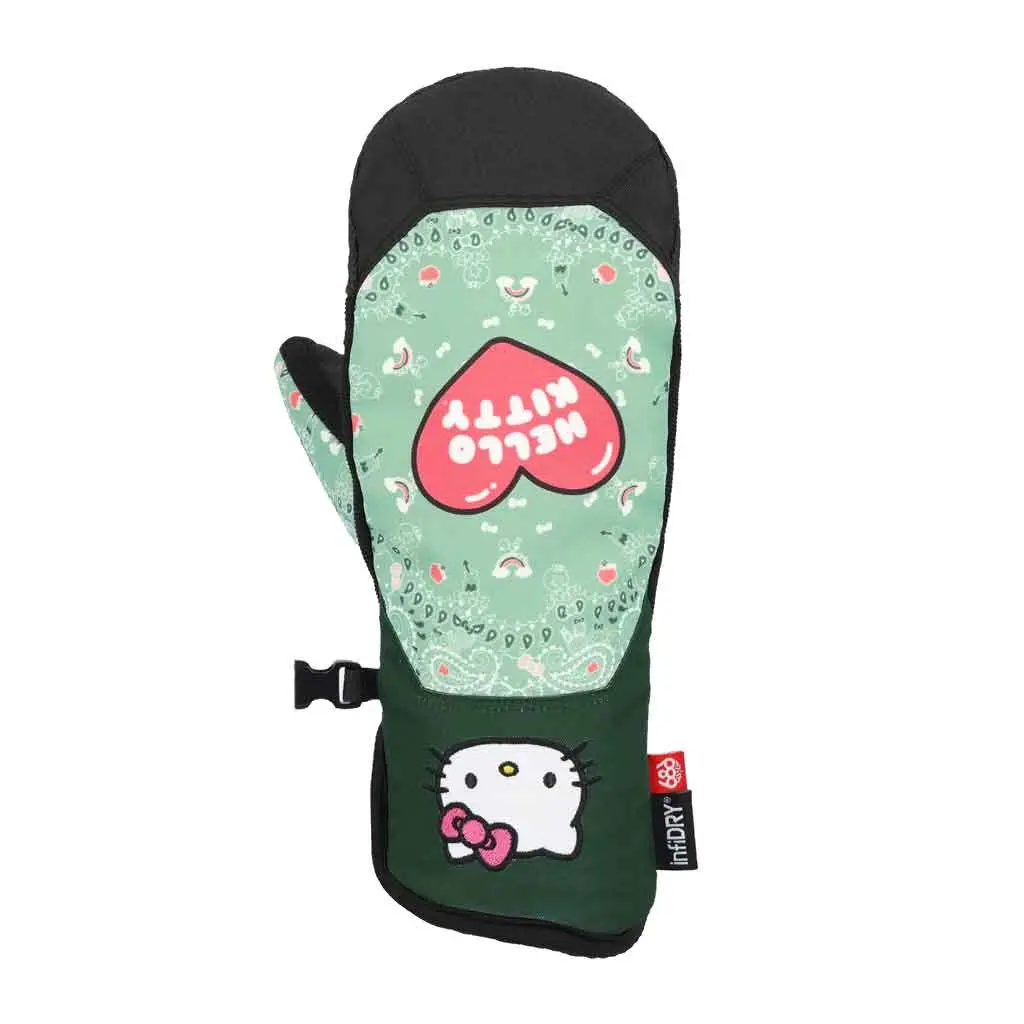 686 X Sanrio 24/25 Women's Revel Mitt - Hello Kitty Seaglass 1
