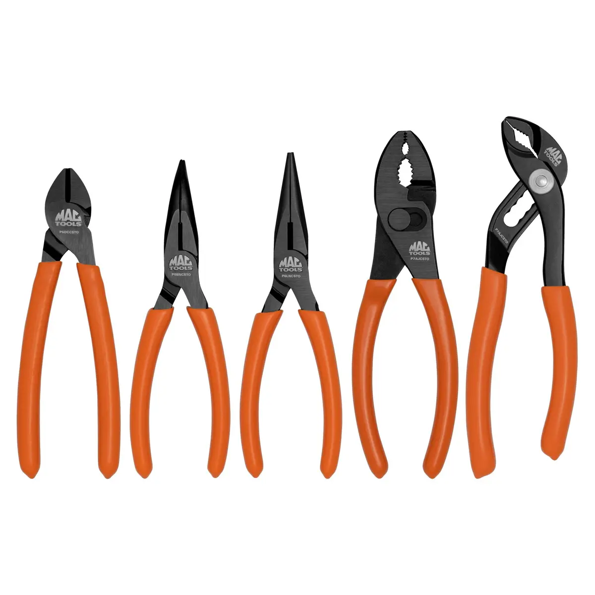 5-Pc. Small Combo C.S.T. Pliers Set Hi-Viz Orange 1