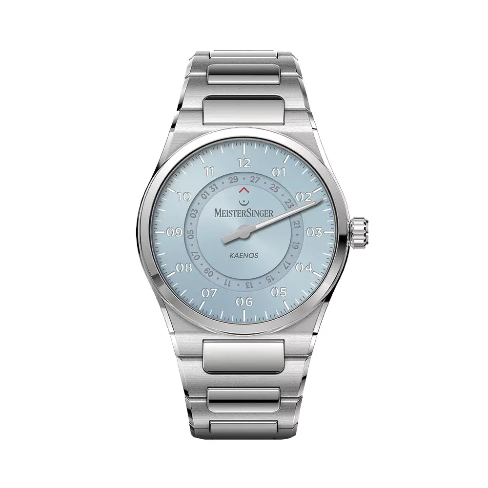 Kaenos Open Date 40Mm - Ice Blue On Bracelet 1