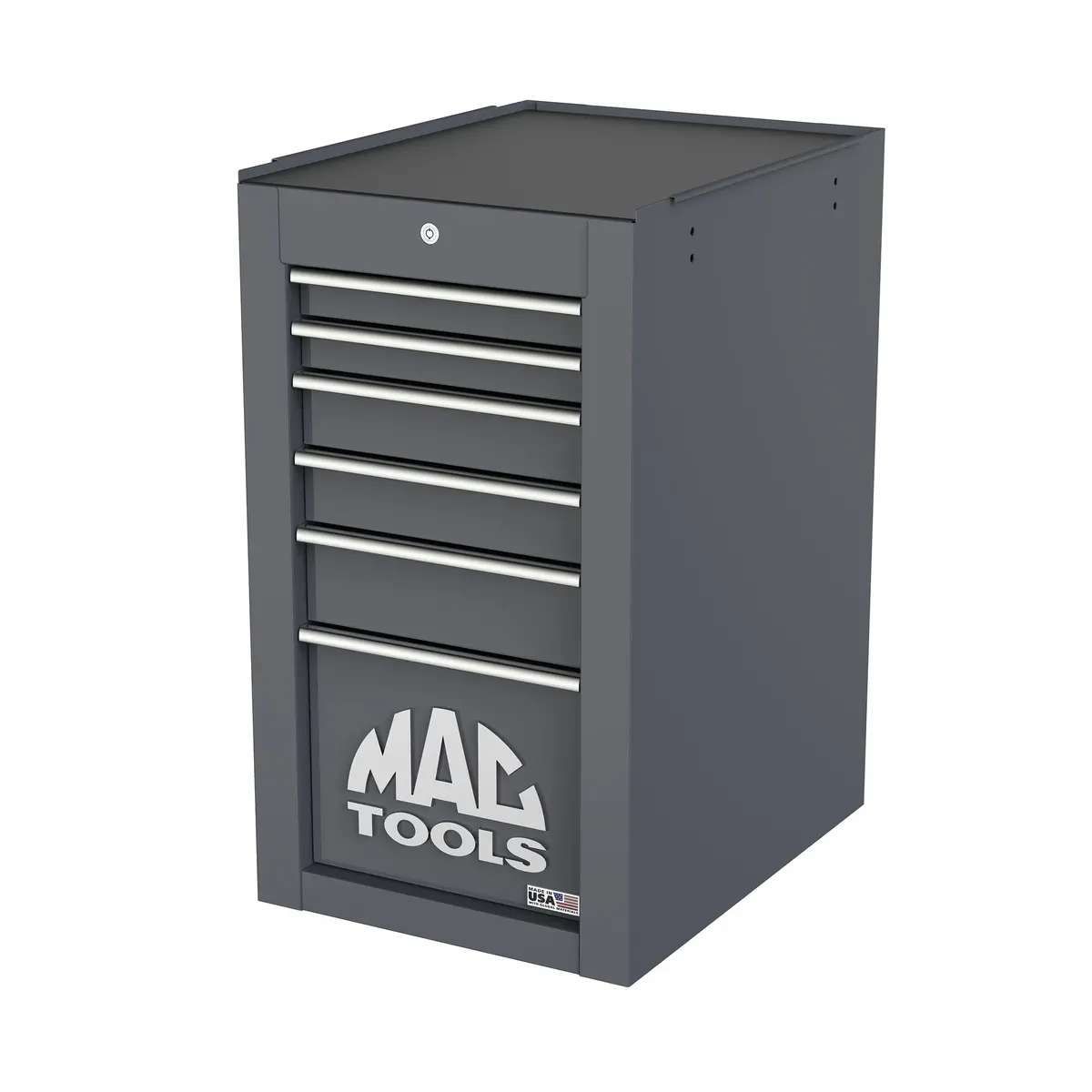 Tech™ Series 6-Drawer Side Cabinet With Powertech™ Drawer - Carbon Gray 1