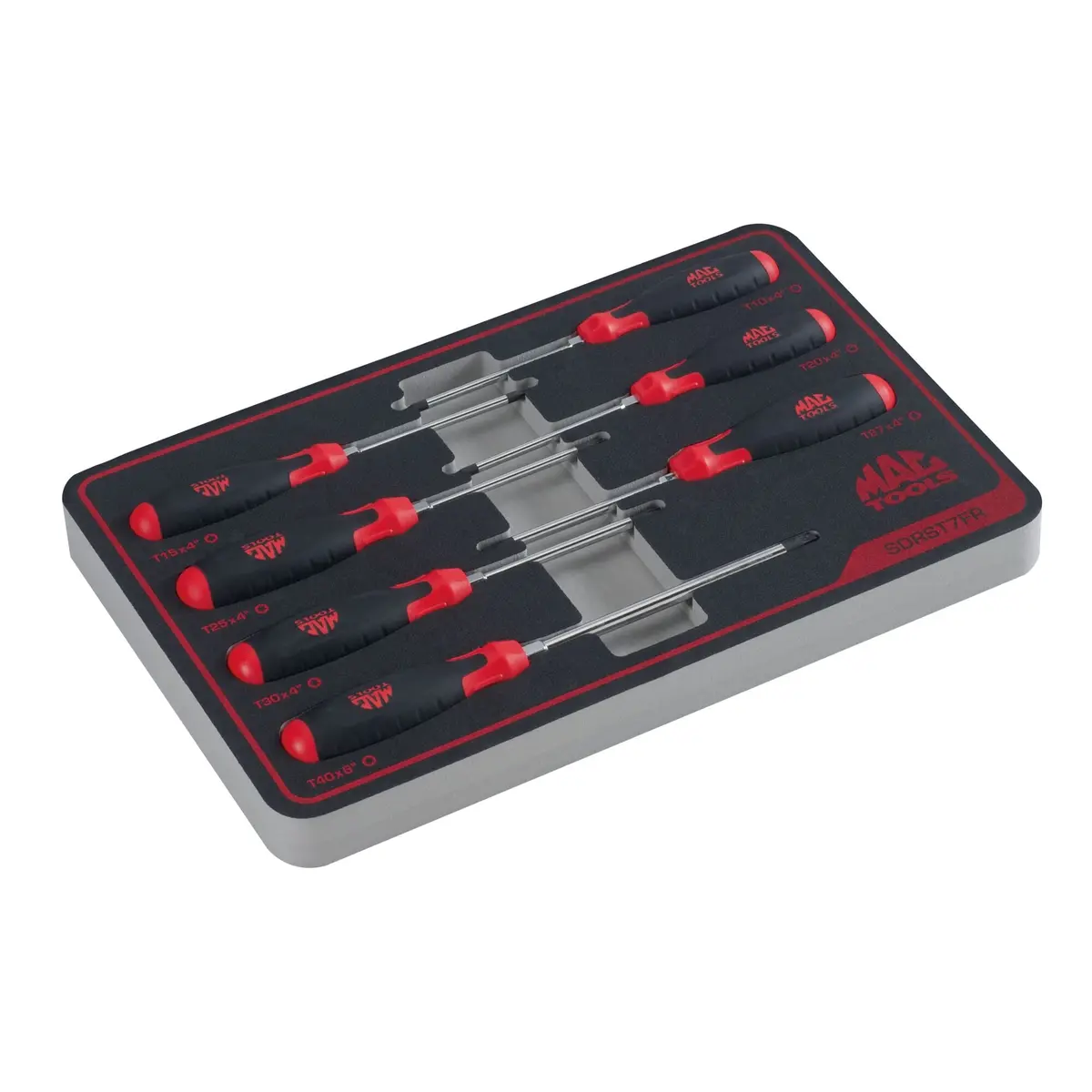 7-Pc. Torx® Screwdriver Set In Foam - Red 1