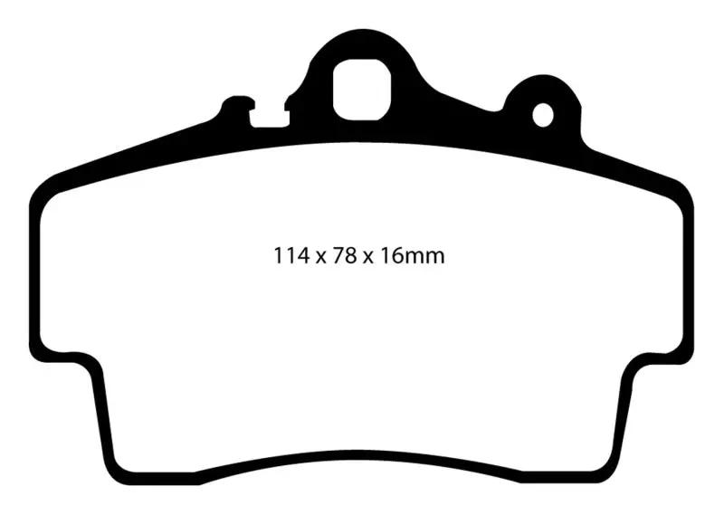 Ebc Redstuff Front Brake Pads For 1997–1999 Porsche Boxster – Compatible With Cast-Iron Rotors Only 1