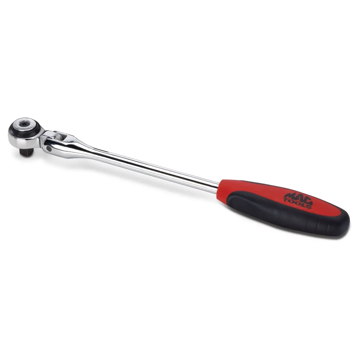 3/8" Drive Bi-Material Round-Head Flex Ratchet - 10" 1