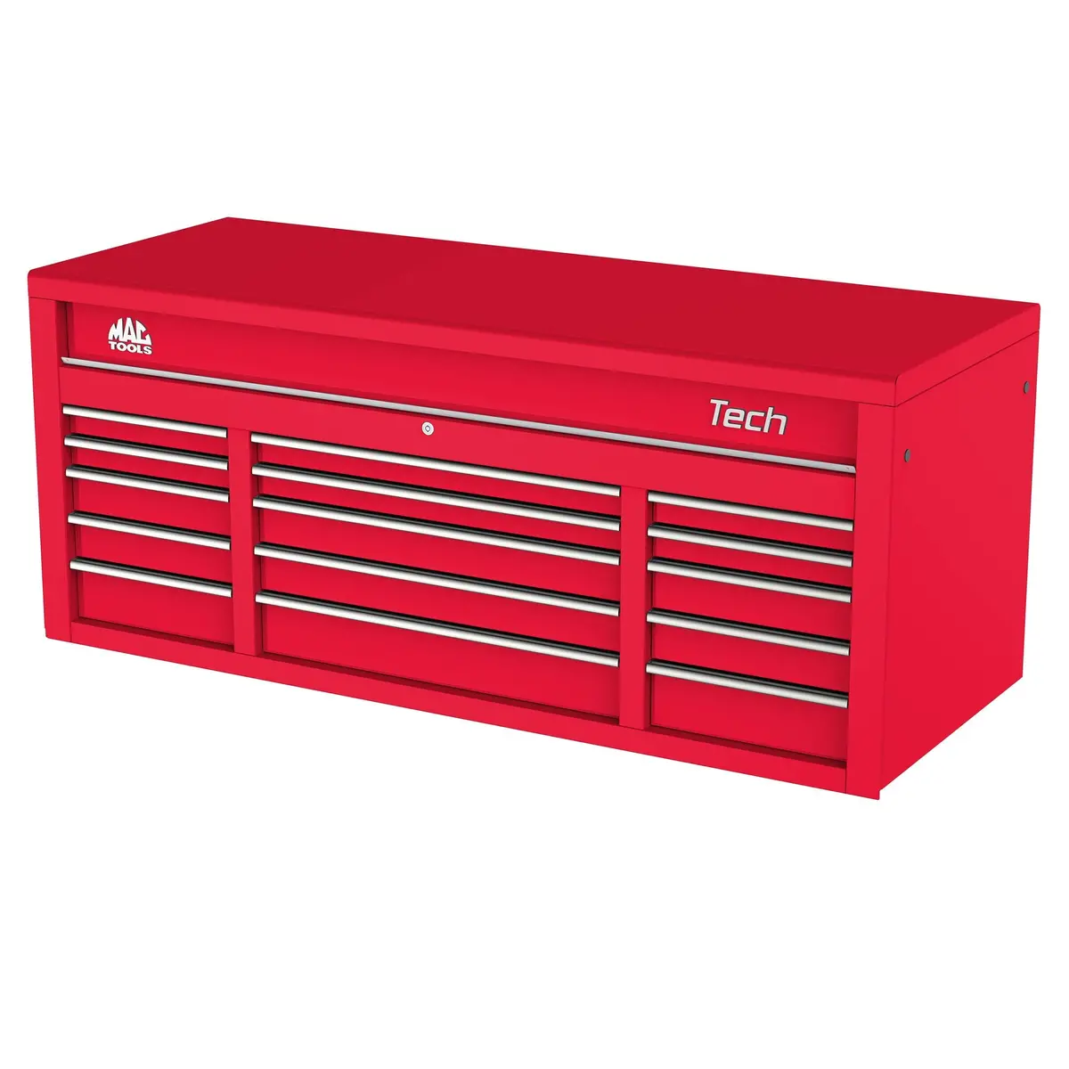 Tech™ Series 15-Drawer Top Chest - Firebrick Red 1